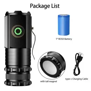 Powerful LED Flashlight - 5000mah